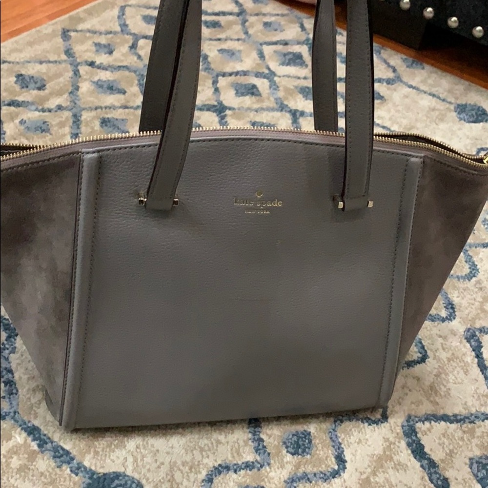 Gray Kate Spade Purse